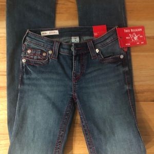 New True Religion size 25 style 201829, mid rise